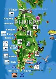 Карта Пхукет, Таиланд